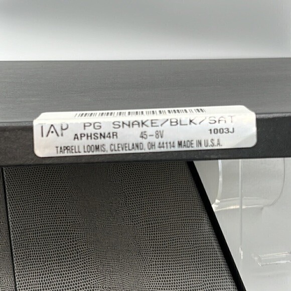 TAP 8 WAY PHOTO FOLIO SNAKE PRINT WITH BLACK AND SILVER BRAND NEW IN BOX - Picture 11 of 11